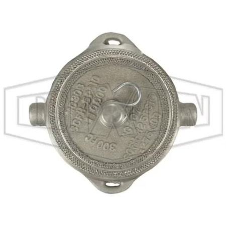 Dixon Fusible Pipe Cap, 3 in Nominal, FNPSM, Aluminum 300-SFC-AL