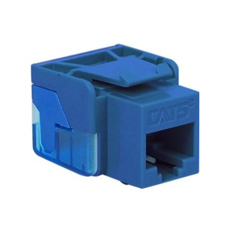 Icc Cat5e RJ45 Keystone Jack, Blue IC1078E5BL