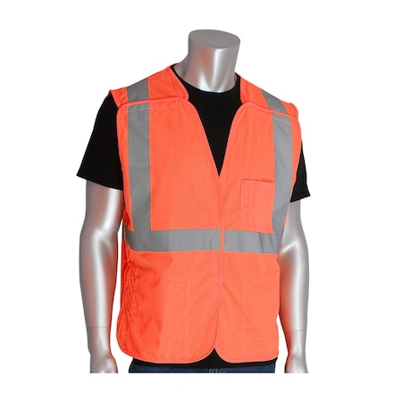 Pip ANSI Type R Class 2 Three Pocket Solid Breakaway Vest 302-5PVOR-XL