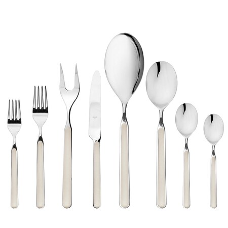 Mepra Fantasia Flatware Set - 43 Pieces - Turtle-Dove 10T622043