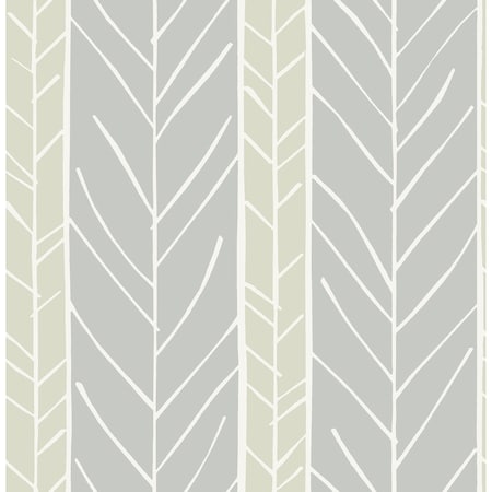 A-Street Prints Lottie Grey Stripe Wallpaper 2903-25817