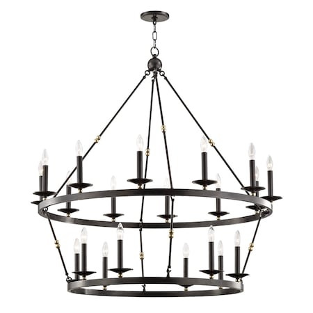 Hudson Valley Lighting Allendale 20 Light Chandelier 46.75 In. Aged Old Bronze 3247-AOB