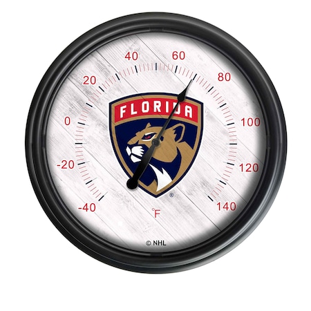 Holland Bar Stool Co Florida Panthers Indoor/Outdoor LED Thermometer ODThrm14BK-08FlaPan