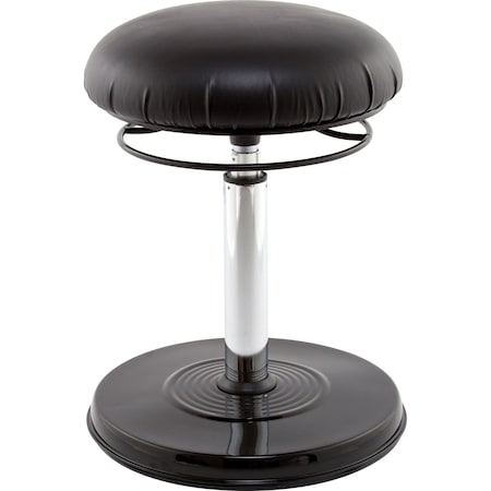 Kore Design Office PLUS Everyday Adjustable Chair for Home, Office, 18.5-26.75in tall, Leather-Like, Black 803942