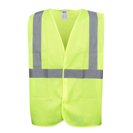 Cor-Brite Safety Vest, XL, Class II, Lime V211PXL