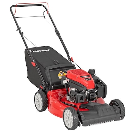Troy-Bilt Lawn Mower, 163 cc Engine Displacement, 21 in W Cutting, Recoil Start 12A-A1C2066