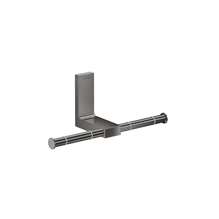 Axor Universal Rectangular Toilet Paper Holder Double in Polished Black Chrome 42657330