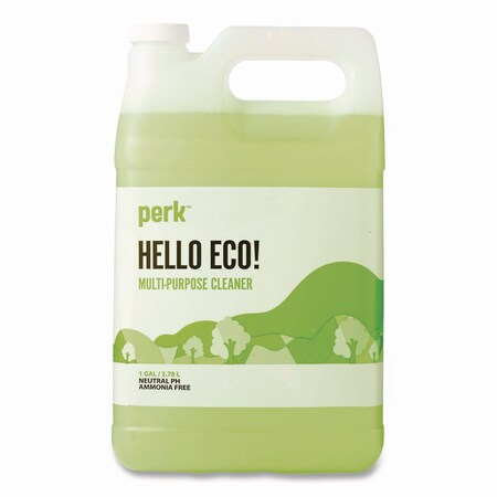 Perk Hello Eco Multi-Purpose Cleaner Refill, Citrus Scent, 1 gal Bottle PK641001-A-CC