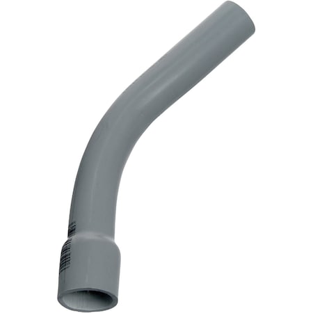 Carlon 1'' Schedule 40 45 Deg Standard Radius Belled End PVC Elbow UA7AFB-CTN