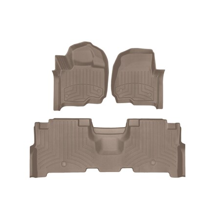 Weathertech Tan, Front and Rear FloorLiner HP 451295-1-2IM