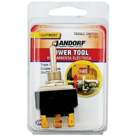 Jandorf Switch, 15/24 A, 125/277 V, TPDT, Tab Terminal 61127