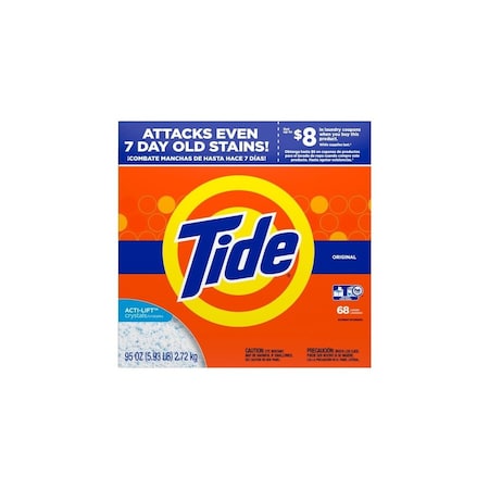 Tide Powder Laundry Detergent, Original Scent, 95 oz Box 84997