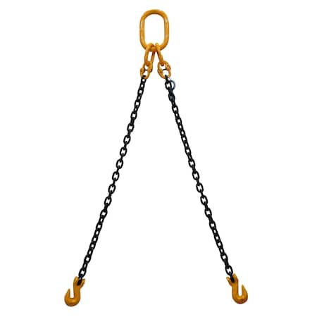 Starke Chain Sling, 5/16in, G80, Grab Hook, 2 ft SCSG80516-2LG-2