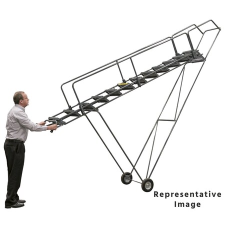 Ballymore Tilt and Roll Ladder, Steel, 120 in.H FAWL-12-X