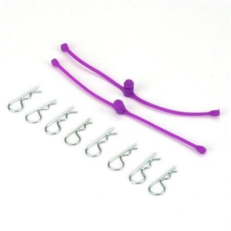 Dubro Products Body Klip Retainers - Purple DUB2250