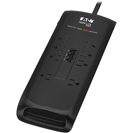 Eaton TRIPP LITE SERIES 8-OUTLET SURGE PROTECTOR 5-15R 2400 JOULES TEL/MODEM PROTECTIO TLP88DBTEL