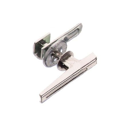 Southco Cam Latch, 25mm 1.00 in Max. Grip, Steel L Handle , Nickel Plated 61-1-4-0