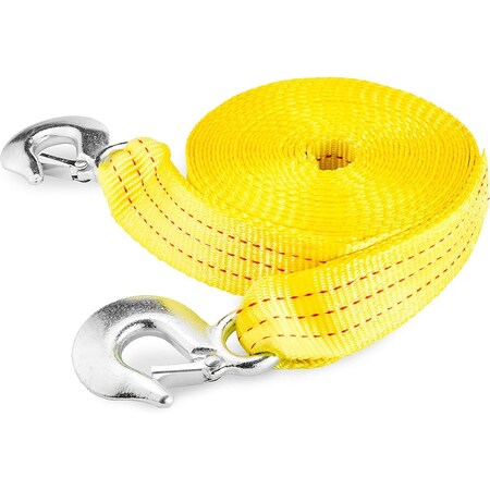 Neiko Heavy Duty Tow Strap with Hooks, 2 in x 30’, 10000 LB Capacity for Vehicles, Cars, Trucks, ATV 51008A