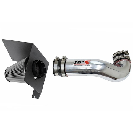 Hps Performance Air Intake Kit with Heat Shield, Polished,  827-622P