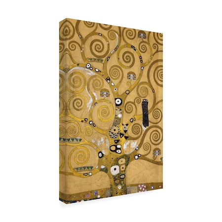 Trademark Fine Art Outdoor Canvas Art - Gustav Klimt 'Tree of Life Soclet Frieze 1905' Wall Art for Patios, or Gardens BL01454-OC2232WR