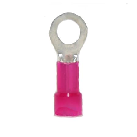 Hillsdale Terminal Ring Terminal, #10 Stud Size, 18 AWG, 600 V, Nylon Insulated, 1000 PK 50040N