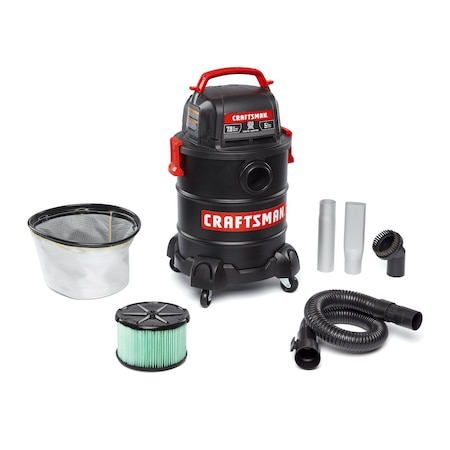 Craftsman 5 Gallon 7.8 Amp Ash And Grilling Portable Vac, Dry Only With Attachments CMXEVBE17050