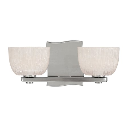 Hudson Valley Lighting Cove Neck 2 Light Bath And Vanity 12 In. Satin Nickel 2662-SN