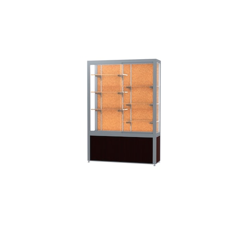 Ghent Display Case 48x66x16, Cork, Satin 10404CK-SN-W