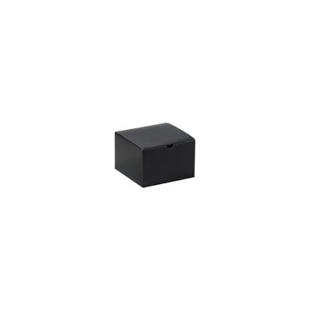 Bubblefast 100-6 x 6 x 4'' Black Gloss Gift Boxes, 100PK BFGB664BK