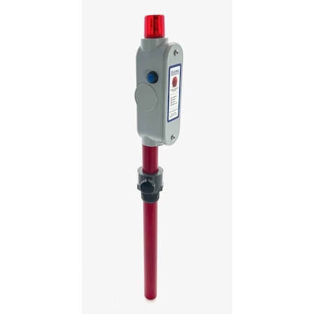 Gizmo Engineering Tank Level Alarm Kynar pipe & float, LED/Buzzer if liquid level gets too high or low, 9VDC T-KK-40