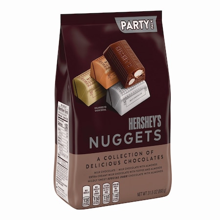Hersheys Nuggets, Party Pack, Assorted, 31.5 oz Bag HEC01878