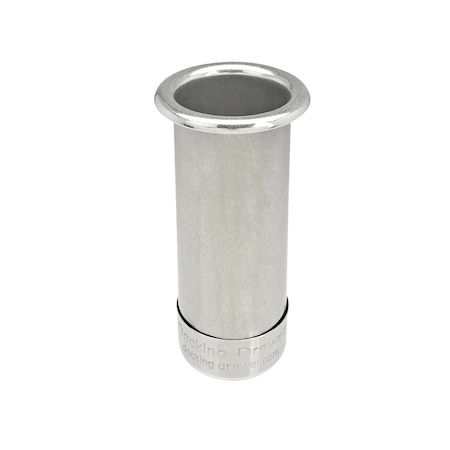Docking Drawer Curling Iron Canister 2" dia. f/ Style Drawer Stainless Steel Capped Bottom 0024-00502