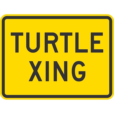 Lyle Turtle Xing, 24x18, Non-Reflective, Yellow G-12206-NA_24x18
