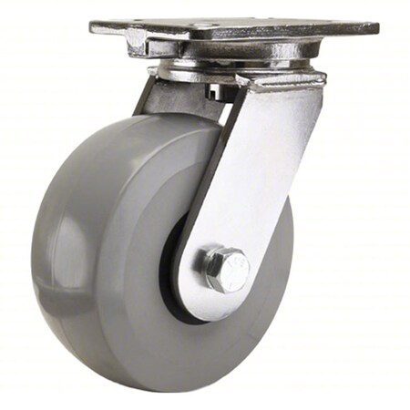 Hamilton Plate Caster, Swivel, Polyurethane, 8"H S-CHS-6HDUYB