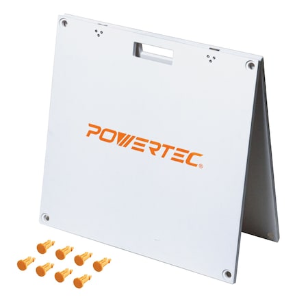 Powertec Arachni-Flex 24in x 48in Waterproof PVC Foldable Workbench Tabletop with Quick-Insert Locks 72188