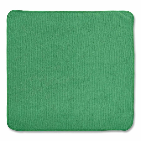 Rubbermaid Commercial Microfiber Cleaning Cloths, 12 x 12, Green, PK24 1820578