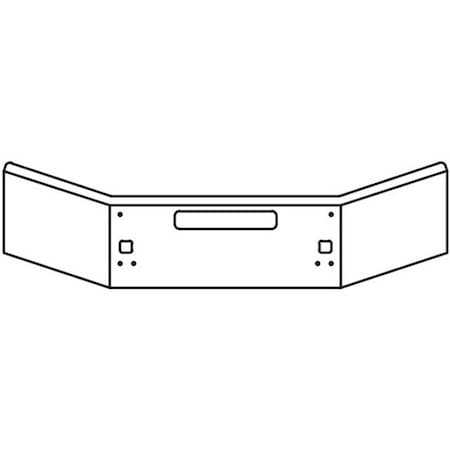 Replacement For Kenworth T880 Year 2022 18In Chrome Steel Boxed End Bumper W/Mount Standard Step Ve