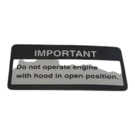 John Deere SAFETY SIGN, OEM GX21299