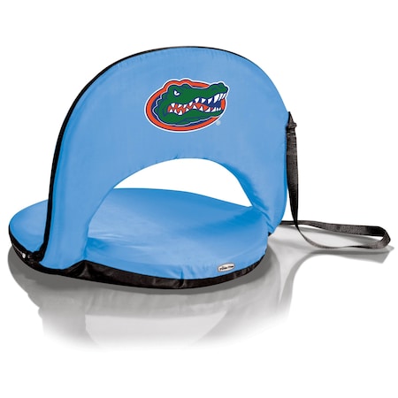 Picnic Time Family Of Brands NCAA Florida Gators Oniva Stadium Seat - Reclining Bleacher Seat with Back Support, Sky Blue 626-00-137-164-0