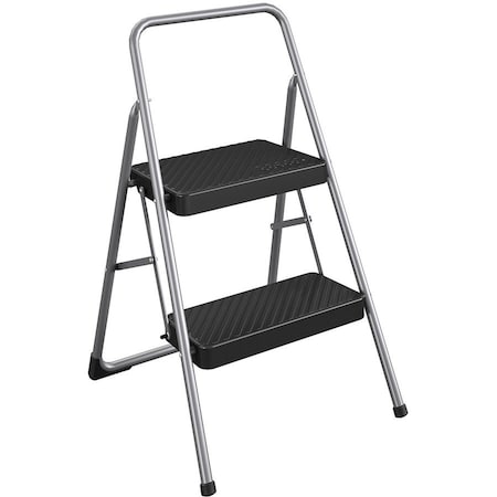 Cosco 2-Step Household Folding Step Stool - 2 Step - 200 lb Load Capacity - 17.3in Width x 18in Depth x 11137PBL1E