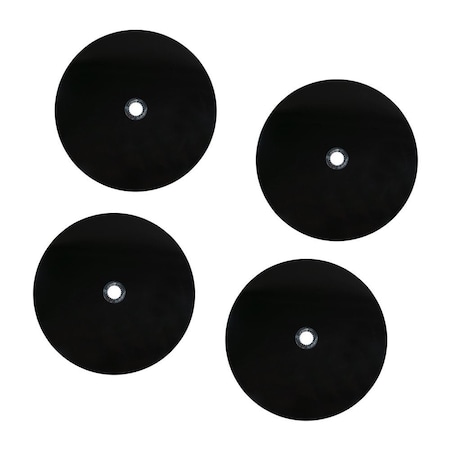 Mytee Products 36in Fifth Wheel Disc Lube Plate w/ Steel Retention Clip - 5mm Thick, HDPE, 4PK 5WD-36x4