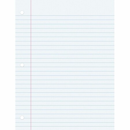 Pacon Wide Ruled Filler Paper, White, 100PK PACMMK09201