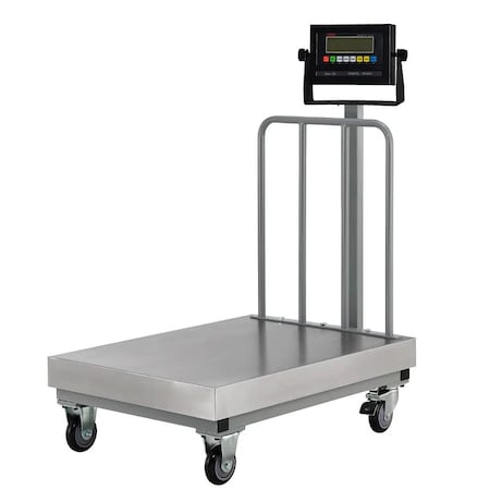 Prime Systems NTEP Legal for trade Bench Scale with Wheels and Backrail 24x24 PS-915-24