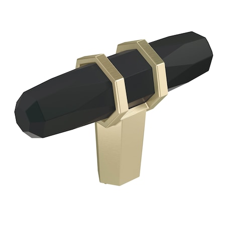 Amerock London 2-1/2 in 64 mm Length Black Bronze/Golden Champagne Cabinet Knob BP36647BBRBBZ