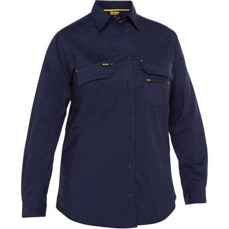 Pip Work Shirt, V-Neck, Navy, 6 oz 400W6490