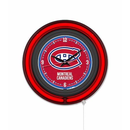 Holland Bar Stool Montreal Canadiens 15 Double Neon Wall Clock Clk15BK
