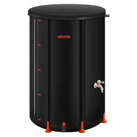 Vevor Collapsible Rain Barrel 100 Gal Rain Catcher with Spigot and Overflow Kit RB-0380
