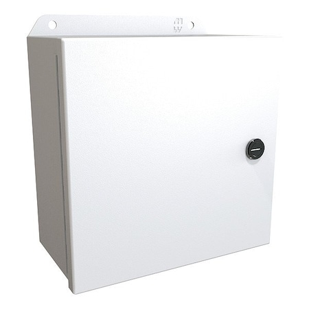 Hammond Latches Electrical Enclosure, 8 in H, 4 in D, 8 in W, 12, 13, 3R, 4, Steel EJ884LG