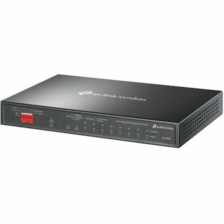Tp-Link Omada 10-Port Gigabit Desktop Switch with 8-Port PoE+ PORT: 8× Ports, 2x Non-PoE 1× Combo DS110GMP