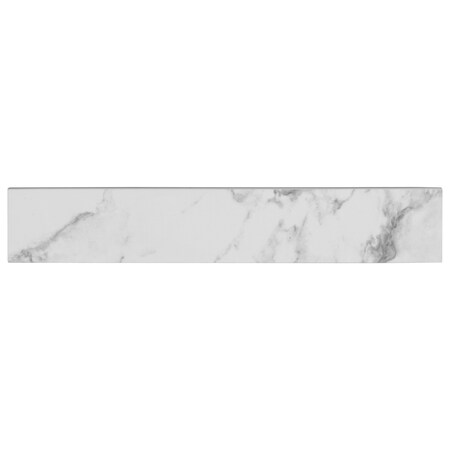 Msi Statuario Bullnose 3 In. X 18 In. Matte Porcelain Wall Tile, 30PK ZOR-PT-TR-0145
